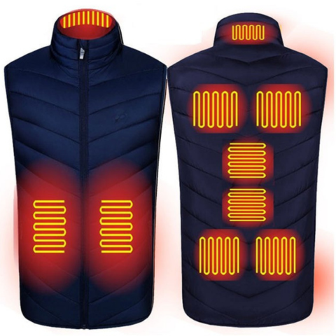 Vestă de încălzire unisex - temperatură reglabilă și stil modern