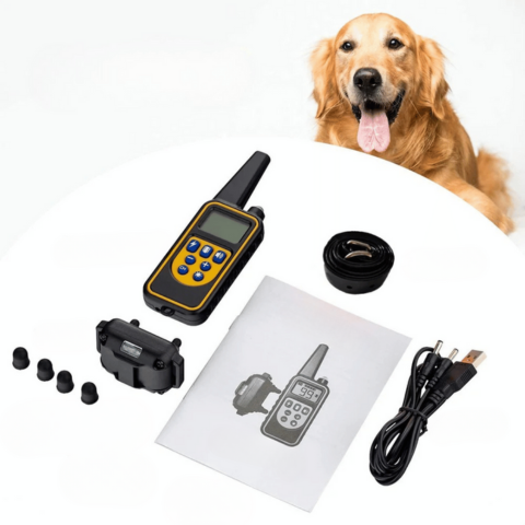 Collier De Dressage Télécommandé – Portée 800 m, Étanche Et Rechargeable