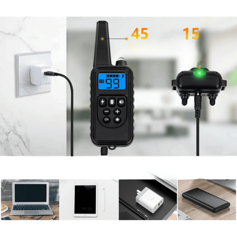 Collier De Dressage Télécommandé – Portée 800 m, Étanche Et Rechargeable