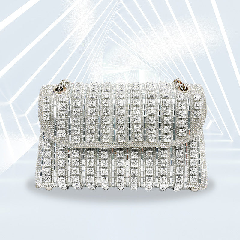 Ida | Bolsa de Noite Ornada com Strass — Elegância Brilhante para as Suas Saídas 