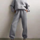 Conjunto chique de conforto de inverno