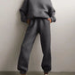 Conjunto chique de conforto de inverno