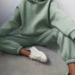 Conjunto chique de conforto de inverno