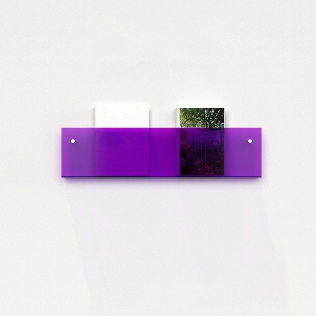Wandrek Tijdschrift Houder Transparant – Chic En Modern Ontwerp 