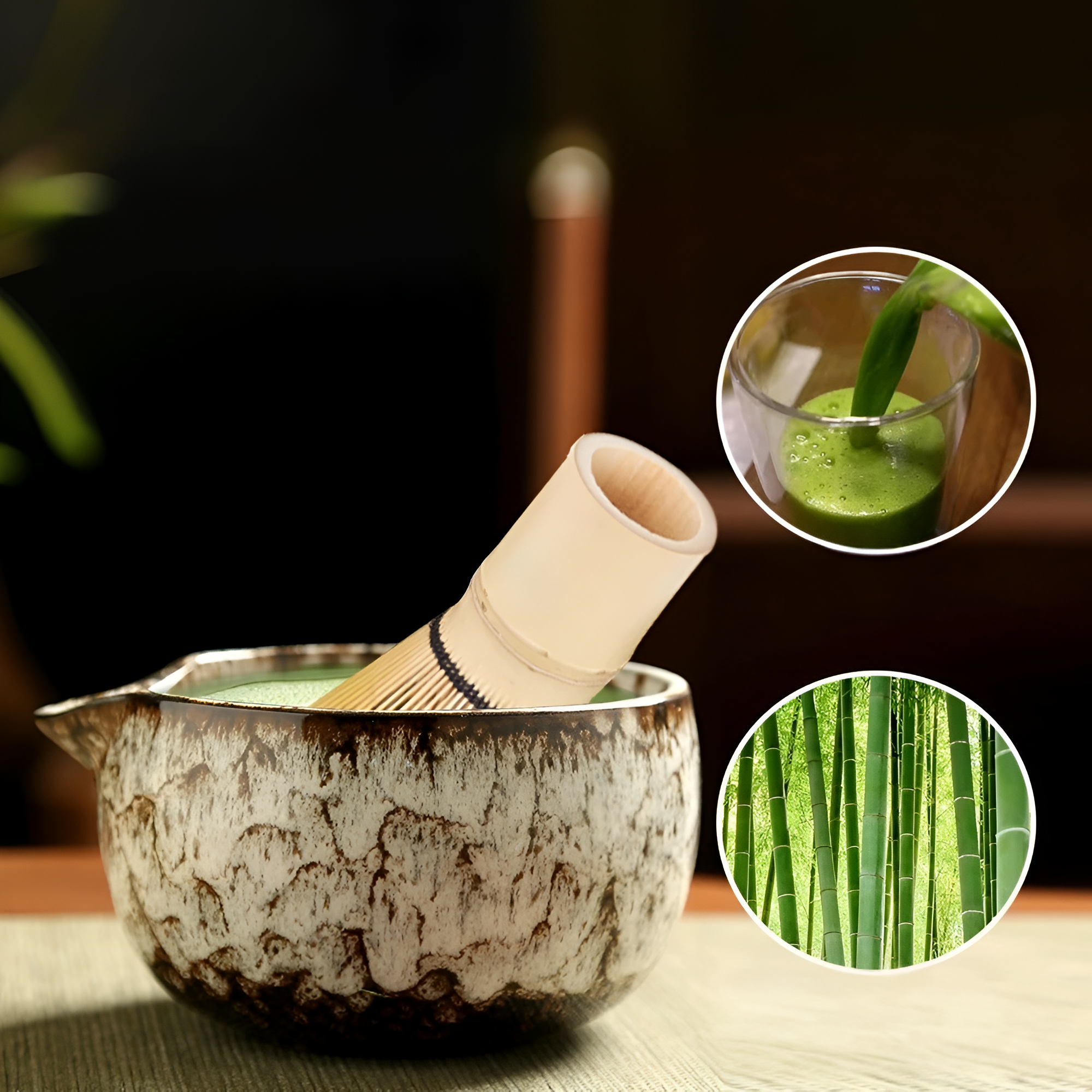 Matcha 6-delige bereidingsset - Artisanale elegantie en verfijnde smaak