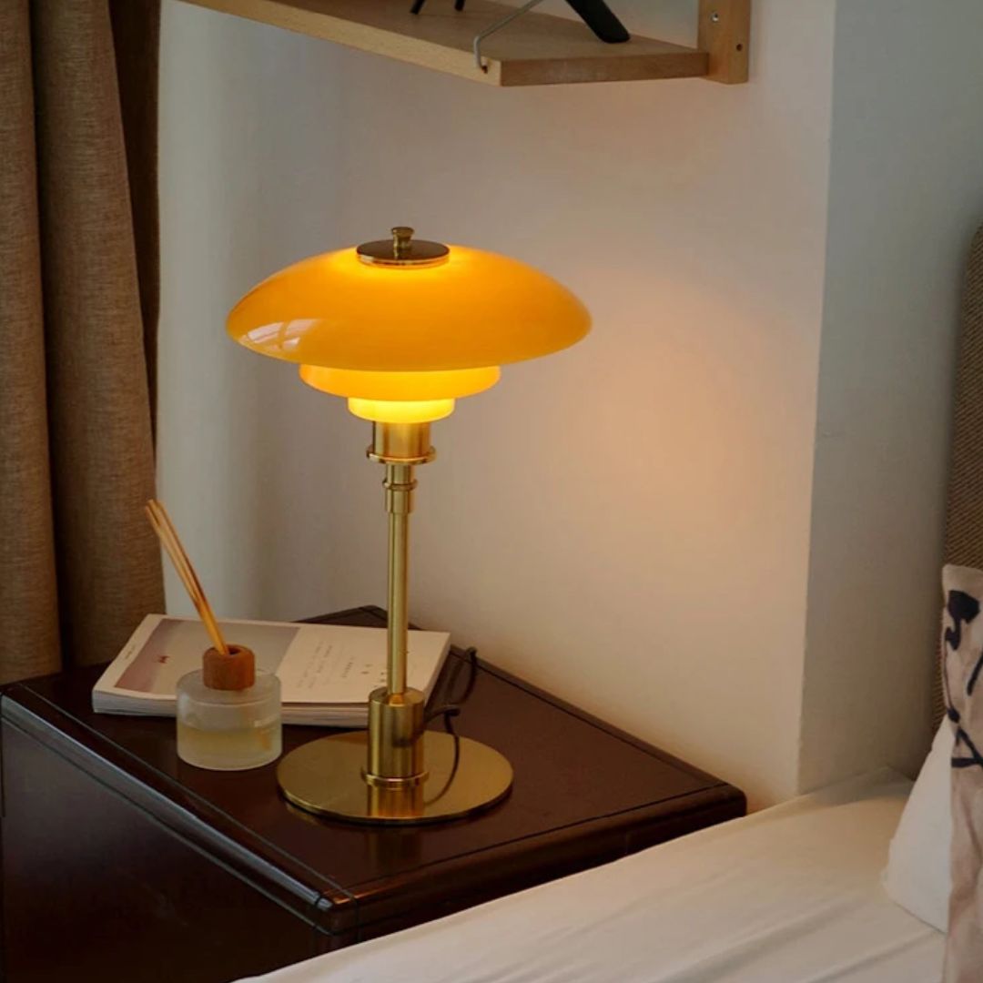 Lâmpada de Mesa LED Estilo Escandinavo – Luz Suave e Moderna 