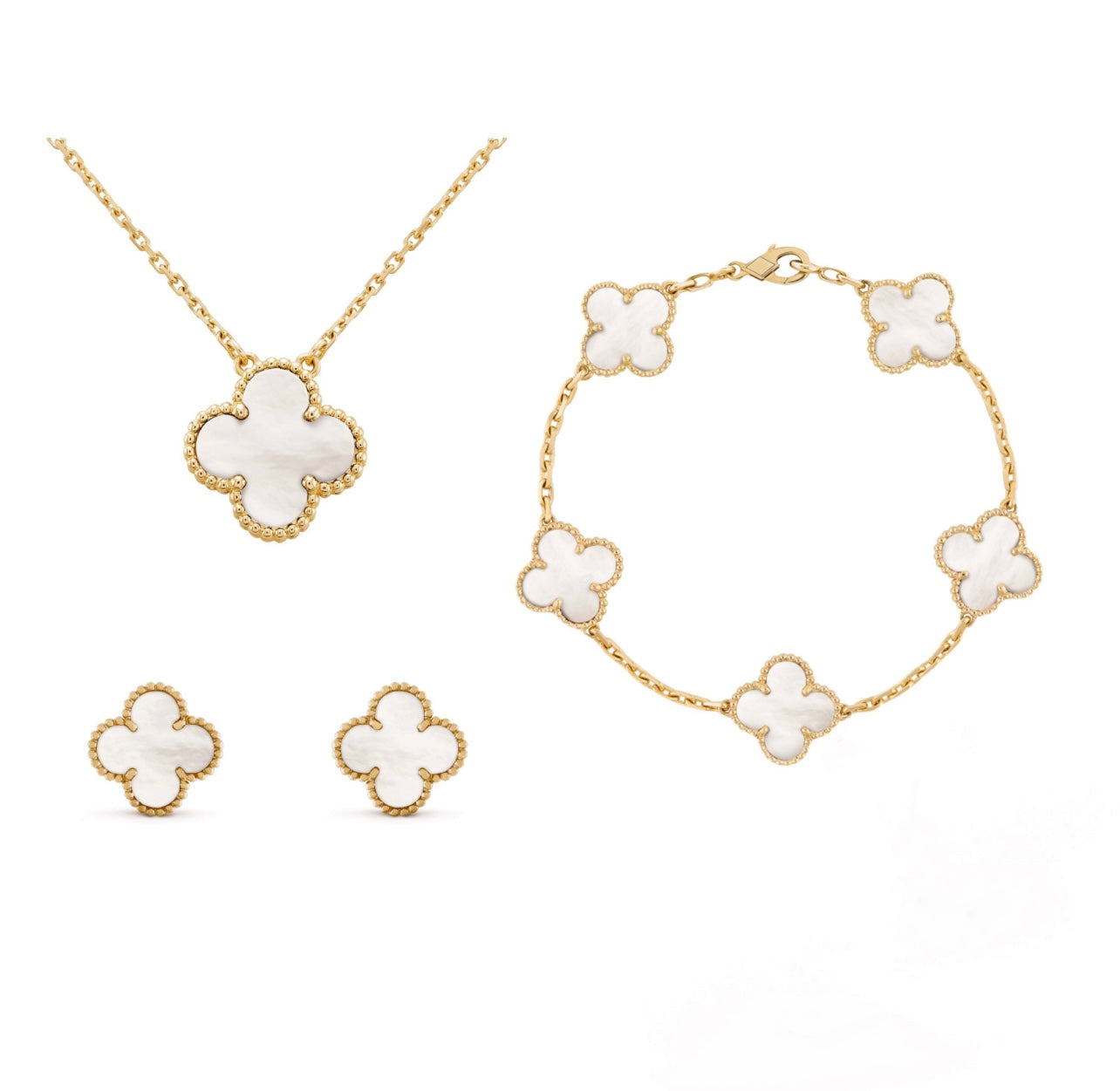 Sieradenset – Gouden Elegant In RVS 