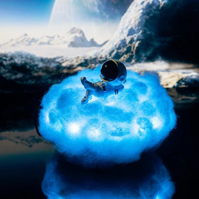 Lámpara Decorativa Nube Astronauta – Escape Luminoso y Mágico 