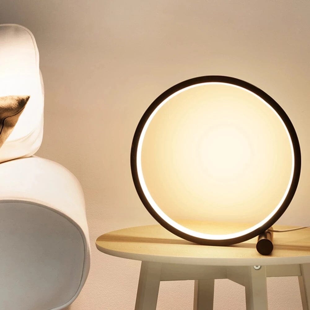 Kulatá stolní lampa s dotykovým senzorem – modernita a pohodlí 
