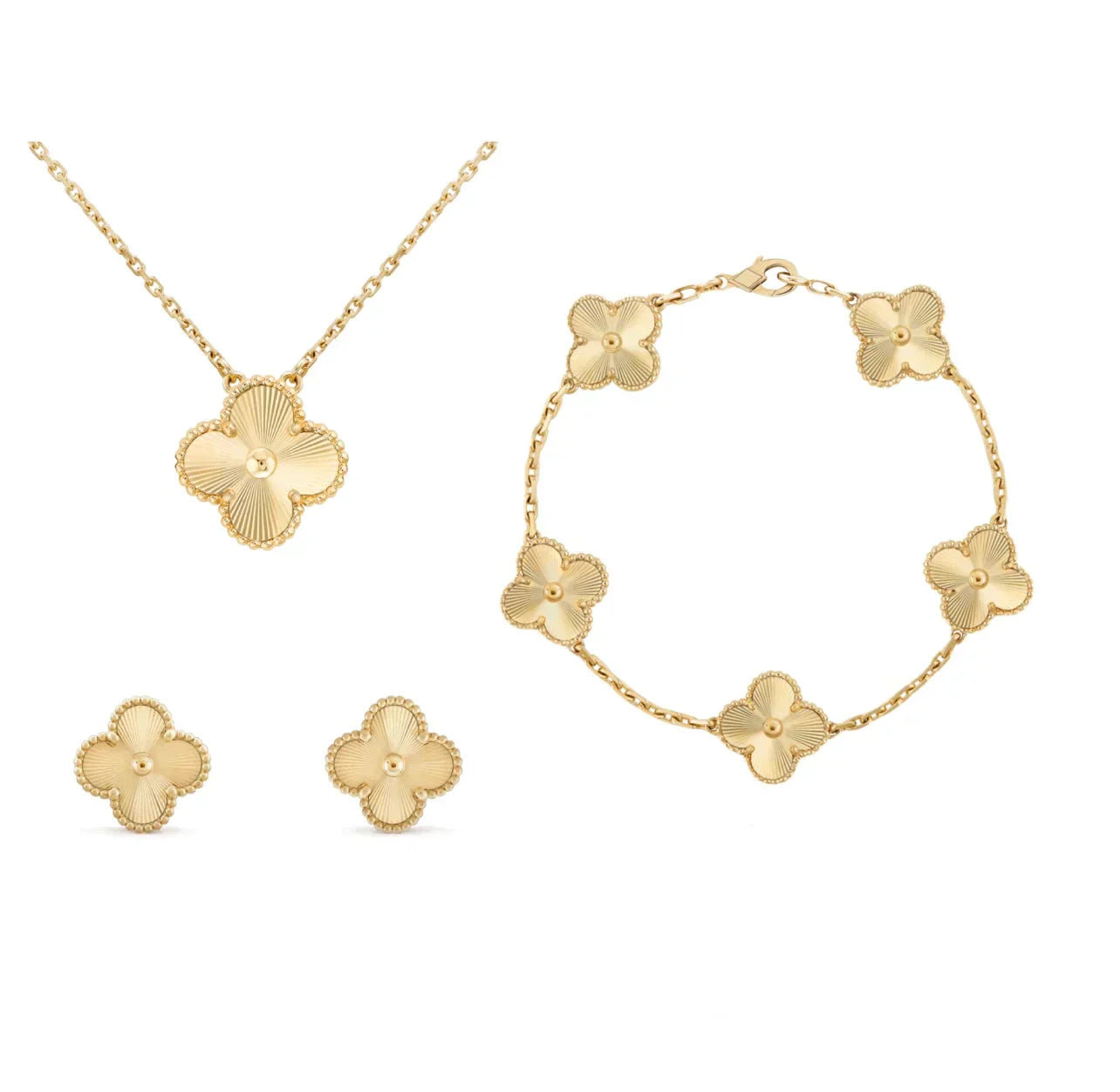 Sieradenset – Gouden Elegant In RVS 