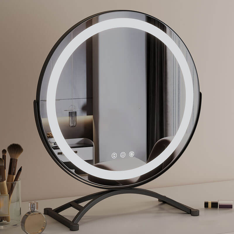 Dotykowe lusterko do makijażu LED — nowoczesny design i łatwa obsługa 