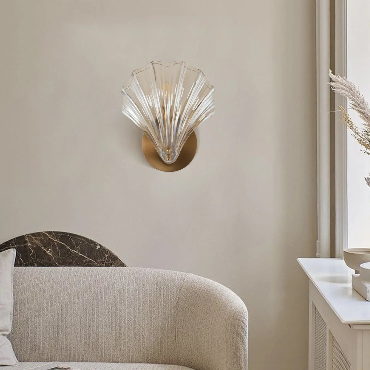 Vägglampa Snäcka – Elegant Och Marin Belysning 