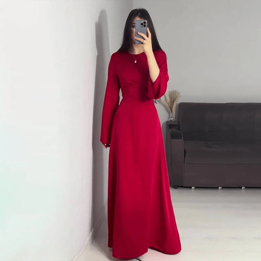 Gracia | Elegant Lang Kjole – Perfekt Til Alle Anledninger 