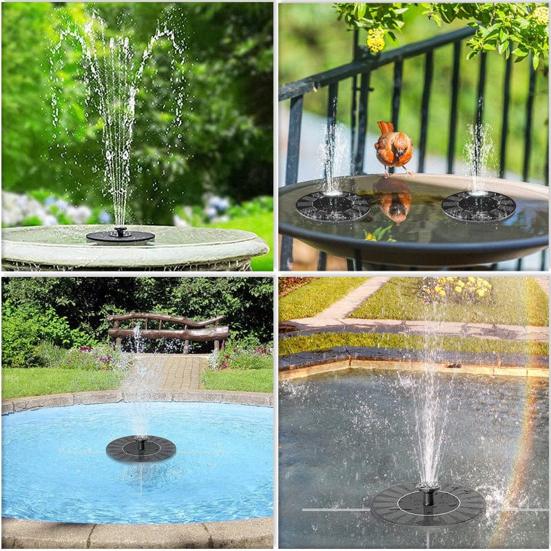 Multicolored LED Solar Fountain